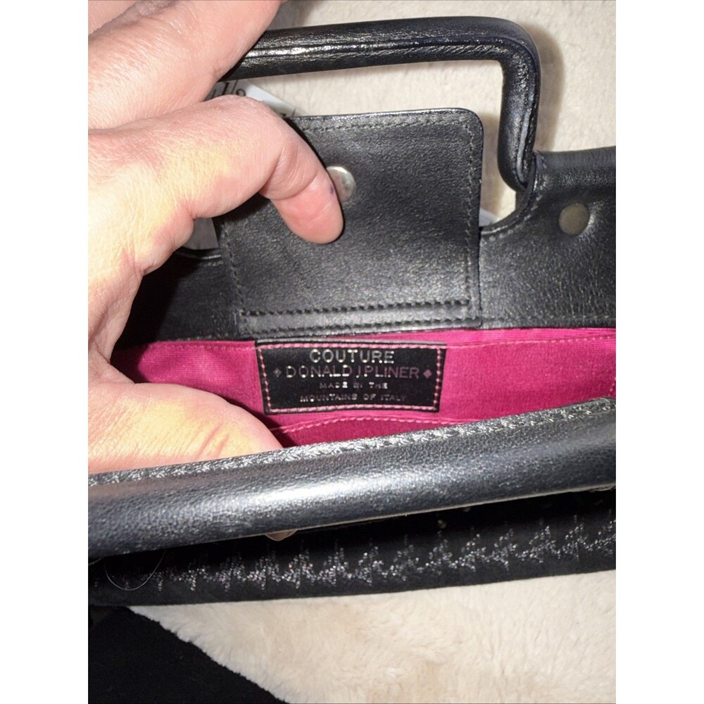 donald j pliner couture Black Velvet Clutch - Picture 4 of 4